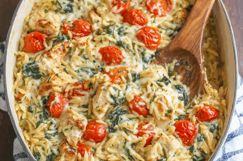 Chicken Orzo Bake Recipe