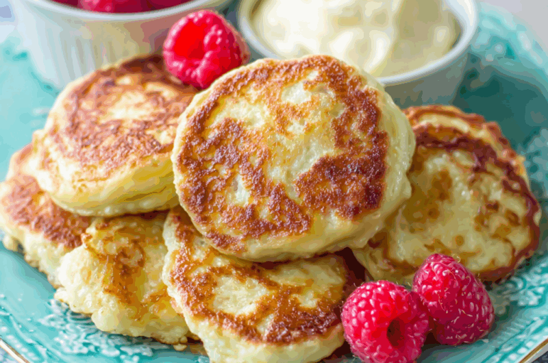 Ukrainian Syrniki (Cheese Pancakes)
