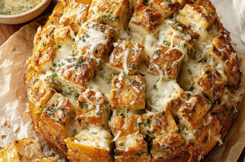 Cheesy Pull-Apart Garlic Bread