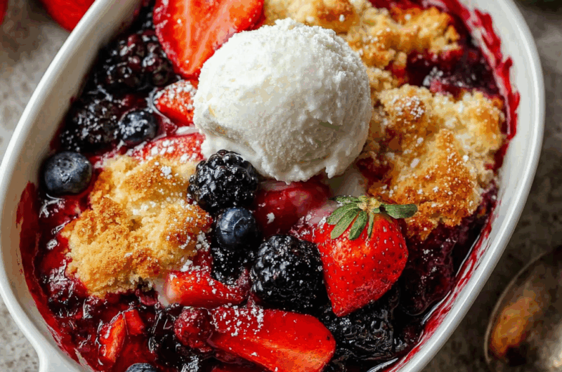 Mixed Berry Cobbler