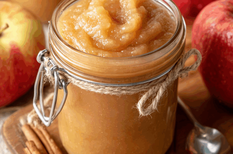 No Sugar Added Homemade Applesauce