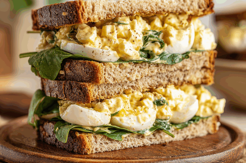 High Protein Egg Salad Sandwich